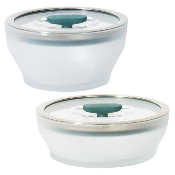 Set de utensilios de cocina para microondas y almacenamiento de alimentos de vidrio Anyday, 4 piezas