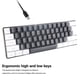 thumbnail image 3 of Teclado Con Cable Mini Teclado RGB, Retroiluminación LED, 61 Teclas, Teclado Con Cable De Sensación Mecánica, Para Empresas, 3 of 7