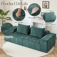thumbnail image 3 of YINIX 107" Modern Sofa Couch with Soft Chenille Fabric, Deep-Seated sofa Couch for Living Room and Office, Green, 3 of 10