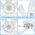 thumbnail image 3 of SHINYPASING Standing Pedestal Fan Repair Part Transparent Plastic Blades Safe and Stable Fan Accessory, 3 of 8