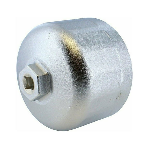 86mm 16 Flute Oil Filter Wrench Housing Cap (Silver) for Volvo C70 S40 S60 S70