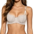 thumbnail image 2 of Stamzod Lace Bralettes for Women Push Up Glossy Lace Bra No Underwire Supportive Wireless Bras, 2 of 6