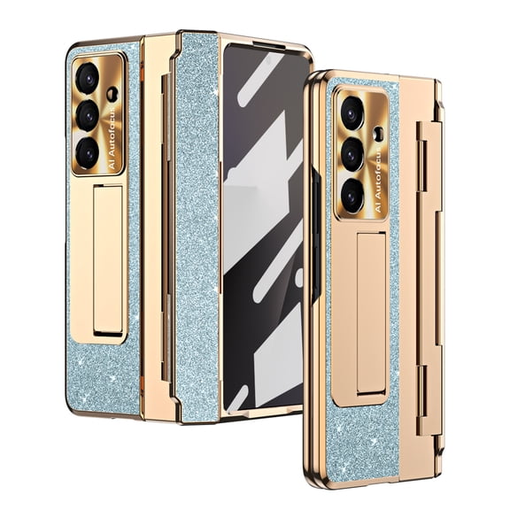Decase for Samsung Galaxy Z Fold 7 Case, Protective Hinge Cover, Wireless Charging Compatible, Tabletop Flat-Open Design, Fingerprint-Resistant Finish, Blue
