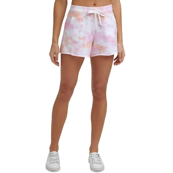 Calvin Klein Womens Womens Performance Printed French Terry Shorts