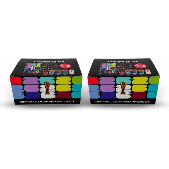 2 Cajas con 20 Figuras Sorpresa c/u Mundial FIFA 2026 Producto Oficial, Choca Locoz, Figuras Coleccionables