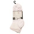 thumbnail image 2 of Calceta Deportiva Athelic Works para Mujer, Tipo Quarter de Nylon Punta Talón Half Cushion Blanco 3 Pares Unitalla, 2 of 4