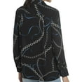 thumbnail image 2 of Chelsea and Theodore Long Sleeve Printed Button Up in Navy Chain Link Print, XX-Large, 2 of 2
