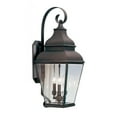 thumbnail image 2 of Beaumont Lane 3 Light Outdoor Wall Lantern in Bronze, 2 of 2