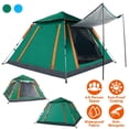 thumbnail image 2 of Green Camping Tent, Foldable Waterproof Tent, Equipped with 2 Mosquito Nets, Windows and Storage Bag, Suitable for Hiking, Mountain Climbing, Exploration and Fishing., 2 of 11