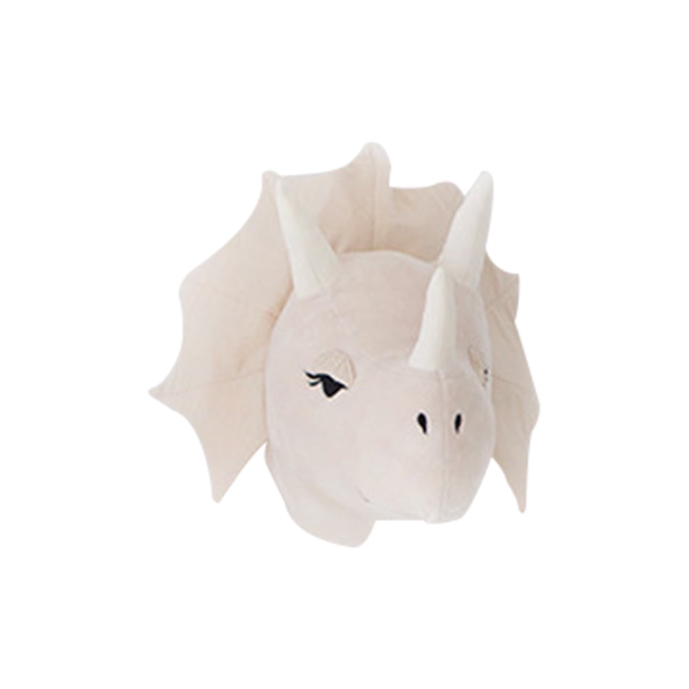 stuffed dinosaur head wall mount