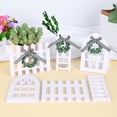 thumbnail image 2 of TEHAUX 3pcs Farmhouse Tiered Tray Decor Tabletop Centerpieces Holiday Ladder Window Fence Decoration, 2 of 6