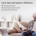 thumbnail image 2 of 2X Smart Time Lock LCD Display Electronic Timer Switch USB Rechargeable Timer Padlock Travel Electronic Timer-Silver,2 x Timer Padlock 2 x USB Cable,Silver, 2 of 8