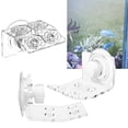 thumbnail image 4 of Tanque de peces para acuario, 2 uds., 4 agujeros, carga frontal, botón SPS de Coral doblado, soporte de amputación, Base arriba y abajo, paisajismo, 4 of 12
