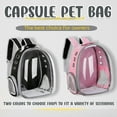 thumbnail image 2 of Cat Backpack Cats and Dogs Pet Carrier Hard Suitable for Cats Traveling Cat Bag Carrier Transparent Outdoor Waterproof Spacecraft Pet Backpack Carrier, 2 of 7