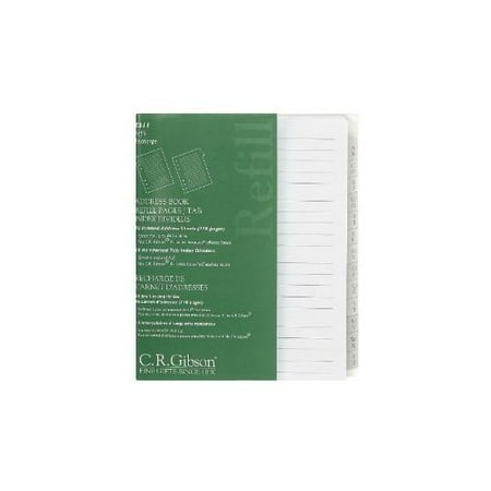 c r gibson address book refill pages with tab index dividers z211