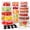 Pink, variant on 50 Pcs Food Storage Containers with Lids, Plastic Containers Kitchen Organizers and Storage(24 Containers + 24 Lids)