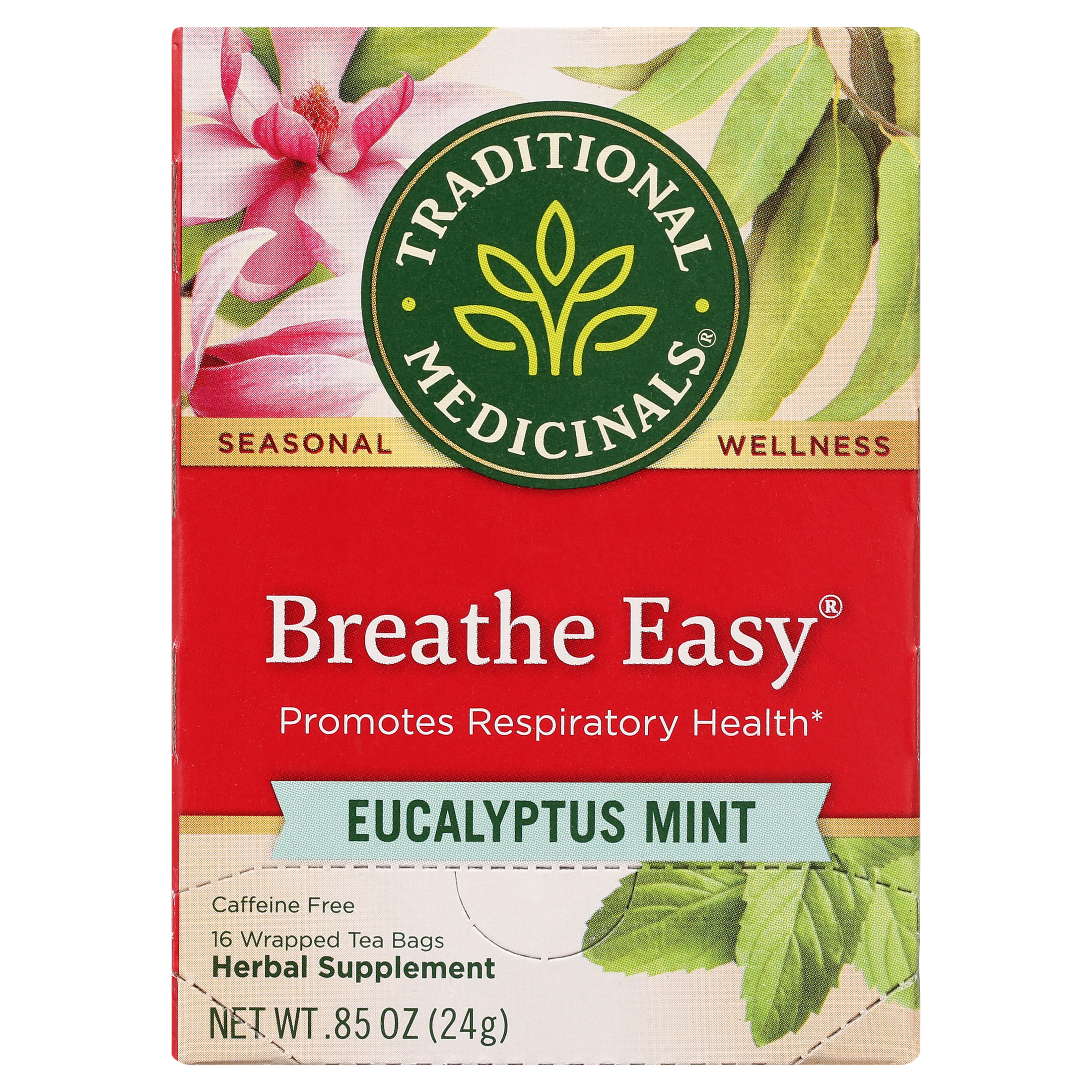 Traditional Medicinals Tea, Breathe Easy, Tea Bags, 16 Count