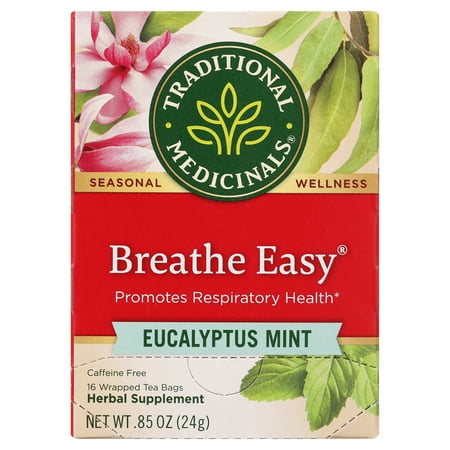 Traditional Medicinals Tea  Breathe Easy  Tea Bags  16 Count
