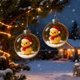 thumbnail image 5 of Adorno navideño de bola de cristal transparente para árbol de Navidad | Colgante navideño con mini escena invernal, 5 of 6