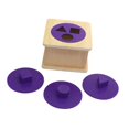 thumbnail image 4 of Juego de rompecabezas de madera Montessori para educación temprana, ayuda para enseñanza, fácil de agarrar, desarrolla habilidades motoras finas para, 4 of 9
