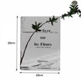 thumbnail image 3 of Florero Jarrón con forma de libro, jarrón de flores de acrílico para escritorio, decoración del hogar (negro), 3 of 6