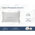 thumbnail image 3 of HOMTEC 200TC 100% Cotton Percale Weave, Pillowcase Set of 2, Standard/Queen, Light Gray, 3 of 9