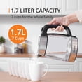 thumbnail image 4 of KRUPS 1.7L Glass Electric Kettle: Fast-Boiling 1500W with LED Indicator, Anti-Scale Filter, Auto Shut-Off, and Cordless Design - Boil 1 Cup in 80 Sec, 4 of 7