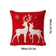 thumbnail image 3 of Vaidha Housses de Coussin de Noël 18x18 Pouces, Coussins Décoratifs Rouges pour Arbre de Noël, Décoration d'Hiver pour Canapé, 3 of 6