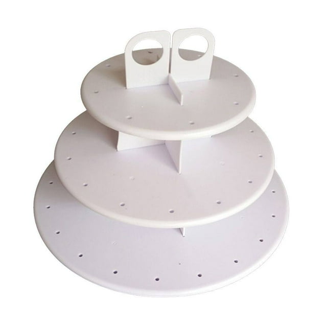 Three Layers Cup Cake Stands Removable Round Cup Cake Stand Lollipop Holder Table Wedding Birthday Holiday Party Baking Decorating Tools