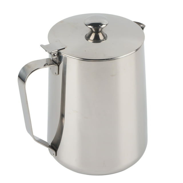 Pichet à Lait, Pichet à Lait Mousseux en Acier Inoxydable pour Faire de l'Art de Café Latte, Tasse à Café Cappuccino avec Poignée Résistante Incassable (1500ml)