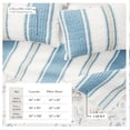 thumbnail image 3 of Nautical Quilt Set - Lightweight, Soft, All-Season - 2-Piece Reversible Bedding Set (Twin / Twin XL, Flag Stripe / Ocean Stories), 3 of 6