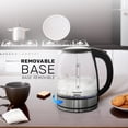 thumbnail image 4 of Taurus 1.8L Cordless Glass Electric Kettle with Borosilicate Body, 360° Swivel Base, Fast Boil, Auto Shut-Off – BPA-Free, for Tea, Coffee & Instant Meals, 4 of 8
