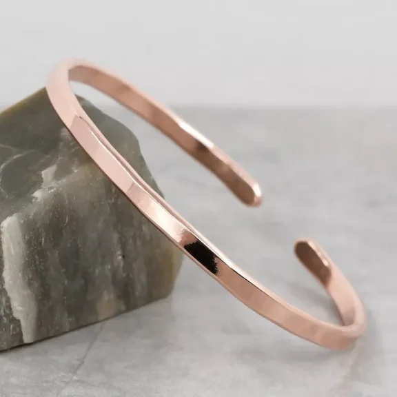 Pure Solid Copper Cuff Bracelet For Women and Men Arthritis Copper Bangle