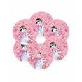thumbnail image 7 of 15 Inch Round Placemats Set of 6, Pink Christmas Non Slip Heat Insulation PP Table Mats, Snowman Xmas Tree Ball Gifts Winter Washable Place Mats for Kitchen Dining Party Table Decor, 7 of 7