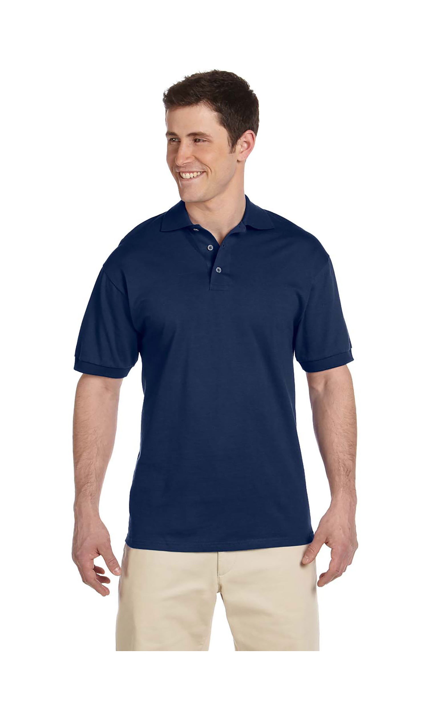 Jerzees Men's Heavyweight Welt Knit Collar Jersey Polo Shirt, Style ...