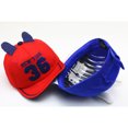 thumbnail image 2 of Gorra de béisbol para niños con borde suave bordado con 36 letras, gorra con orejas de dibujos animados para niños y niñas, 2 of 6