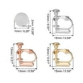 thumbnail image 2 of Unique Bargains Earring Converter with Silicon Earring Pads, 18Pack  Earring Findings with Easy Open Loop (White&Gold&Rose Gold), 2 of 5