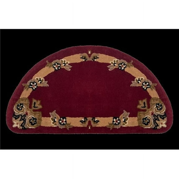 Dagan, LLC HR2015 100% Wool Hearth Rug