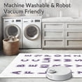 thumbnail image 5 of ODIKA 4'x6' Machine Washable Non-Slip Area Rug, Nordic ABC Typographic Display Chart Decorative Teaching Aid High Traffic Rug, Purple, 696690, 5 of 5