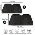thumbnail image 3 of Car Windshield Sunshade Black Glitter Pattern, Foldable Reflective Sun Visor,UV Protection Heat Blocker Sunshade,Car cooling accessory, 3 of 7