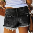 Papeey High Waisted Jean Shorts for Women Plus Size Boyfriend Tummy