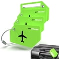 thumbnail image 1 of Juego de etiquetas de equipaje Untethered, paquete de 4 para maletas y bolsos, 1 of 9