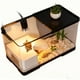 thumbnail image 3 of Kit de acuario para tortugas hábitat acrílico acuático y terrestre | Lámpara de calor LED para calentar, rampa extraíble, plantas decorativas | Pequeño recinto que ahorra espacio para tortugas, 3 of 3