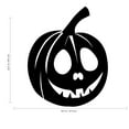thumbnail image 2 of Halloween Pumpkin Art Decal Vinyl Wall Sticker - Black, 2 of 3