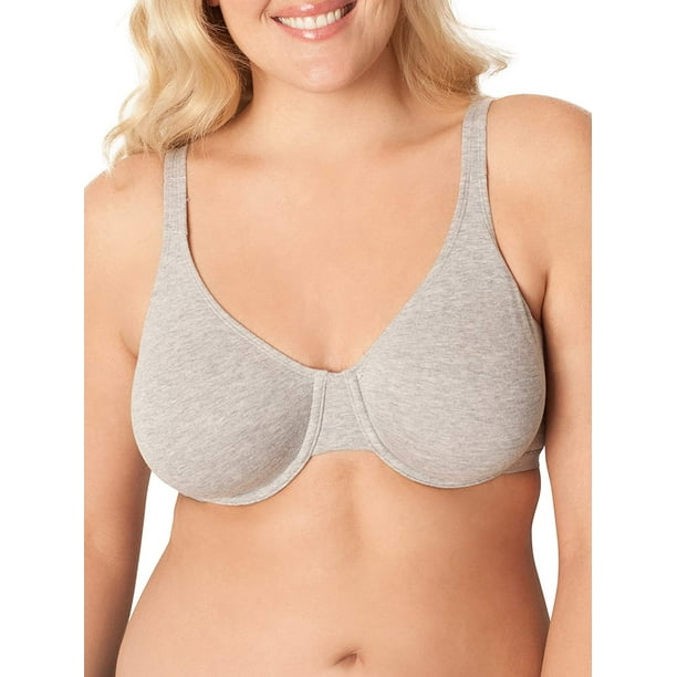Fruit of the Loom Women's T-Shirt Bra, Grey Heather/Blushing Rose, 36B :  : Clothing, Shoes & Accessories