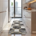 thumbnail image 4 of Gray White Gold Marble Pattern Kitchen Rug Mat,Kitchen Runner Rugs Non Skid Washable,Decorative Kitchen Floor Mats for Kitchen,Sink,Laundry,17"x47.2", 4 of 7