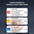thumbnail image 4 of Smart Voice Translator Earbuds, Bluetooths OnlineInstant Language Translator Earphone Support 144 Languages, Stereo WirelessHeadset For Business Travel Learning, 4 of 8