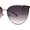 Pink Smoke, variant on Womens Classic Metal Rim Large Cat Eye Fashion Sunglasses Silver Smoke