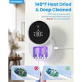 thumbnail image 4 of Toothbrush Sanitizer and Holder Holders for Bathroom Tooth Brush Wall-Mounted Cleaner Organizer with Auto-Inductive Cover Air Drying Fits Most Electric Manual Kids’ Toothbrushes, 4 of 6