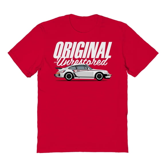 Motoring Original & Unrestored Porker Graphic Red Men's Cotton T-Shirt